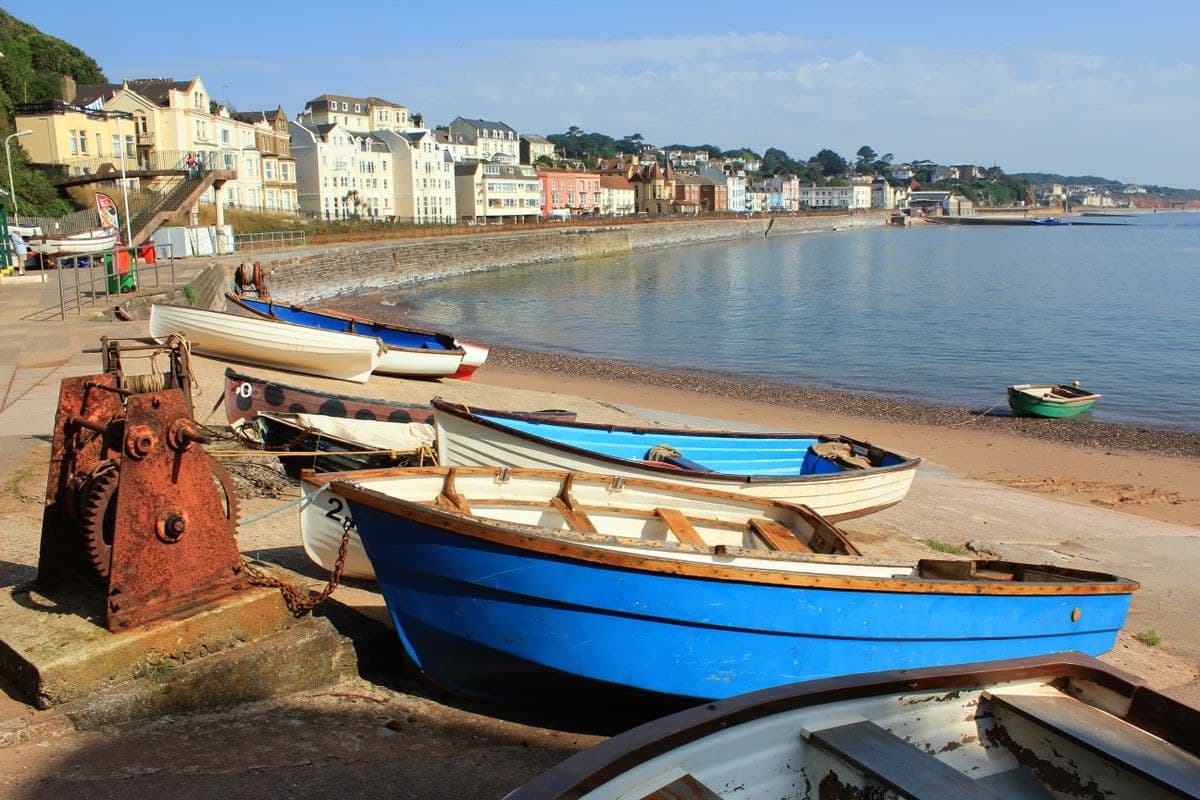 A small boat harbour on the coast